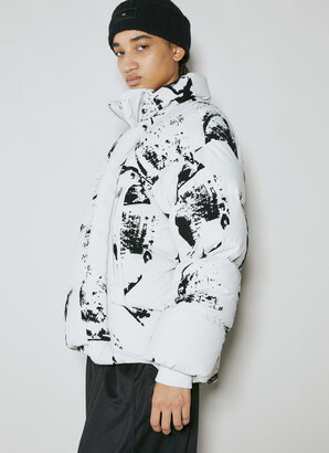 Y-3 Flock-print Padded Jacket - Woman Jackets White M - ShopStyle
