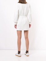 Thumbnail for your product : Gucci Pre-Owned Ribbed Detailing Drawstring Dress