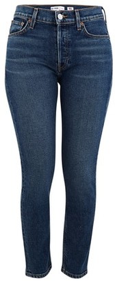 RE/DONE High Rise Ankle Crop Jeans