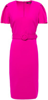 Thumbnail for your product : Badgley Mischka Belted Crepe Dress