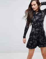 Thumbnail for your product : QED London Swing Dress With Pussy Bow