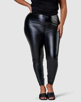 Sunday In The City - Women's Black Leggings - Liquid Lust Skinny Pants - Size One Size, 22 at The Iconic
