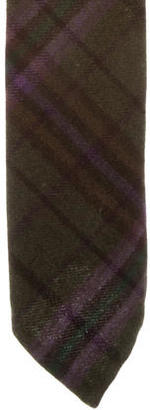 Ralph Lauren Purple Label Cashmere Plaid Tie