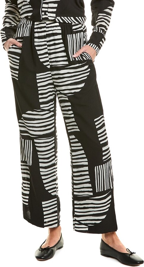 Gracia Mismatch Line Pattern Pajama Pant - ShopStyle