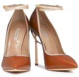 Thumbnail for your product : Casadei Metallic-Trimmed Leather Pumps