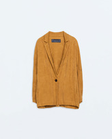 Thumbnail for your product : Zara 29489 Leaves Blazer