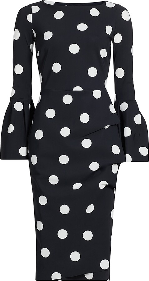 Women's Addax Polka Dot Cocktail Dress - New Polka Dot - Size 6