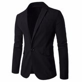 Thumbnail for your product : Qiyun Men's Casual Solid Suit Jackets Slim Fit One Button Blazer Coats