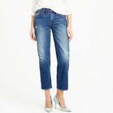 Thumbnail for your product : J.Crew Wide-leg cropped jean in odell wash