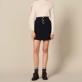 Thumbnail for your product : Sandro Short A-line knit skirt