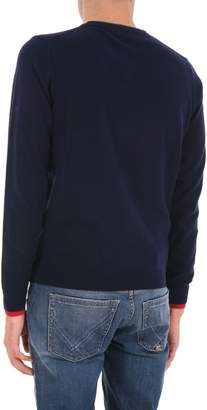 Sun 68 V-neck Cotton-cashmere Blend Sweater