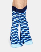 Thumbnail for your product : Happy Socks Men's Blue Socks & Tights - Filled Optic Socks