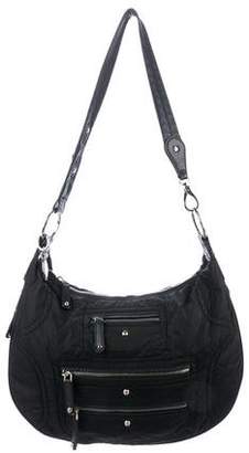 Tod's Patent Leather-Trimmed Pashmy Shoulder Bag