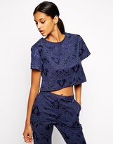 Thumbnail for your product : TFNC Boxy Top In Jacquard