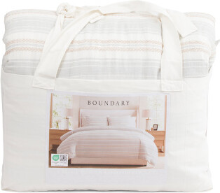 TJMAXX Striped Comforter Set, Cotton/Polyester