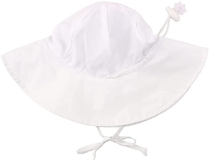 RuffleButts Baby/Toddler Girls Baby/Toddler Sun Hat with UPF 50+ Sun Protection and Floppy Wide Brim