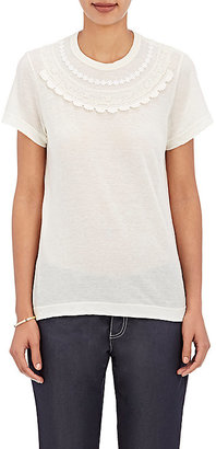 Comme des Garcons Women's Lace Appliquéd Jersey T-Shirt