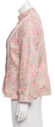 Akris Punto Floral Knit Jacket