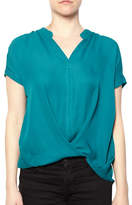Thumbnail for your product : Amour Vert Draped Silk Blouse