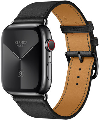 apple watch hermès stainless steel case with fauve barenia leather single tour