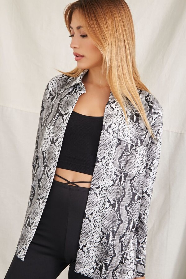 grey snakeskin jacket