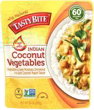 Tasty Bite, Indian Coconut Vegetables, Hot & Spicy, 10 oz (285 g)