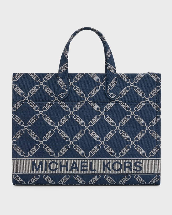 MICHAEL KORS: Heidi Michael bag in monogram canvas - Beige