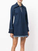 Thumbnail for your product : Marques Almeida zipped neck denim dress