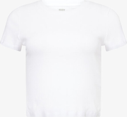 Levi's Womens White Essential Sporty Cotton-Jersey T-Shirt Xl