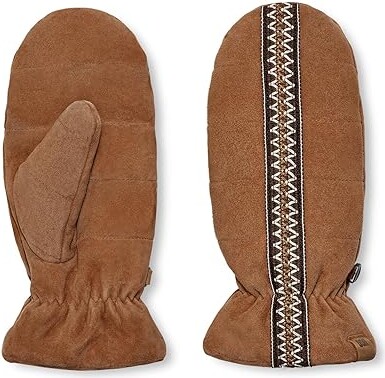 UGG Tasman Mitten with Microfur Lining (Chestnut) Extreme Cold Weather  Gloves - ShopStyle