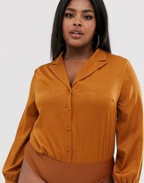 Thumbnail for your product : Unique21 Hero satin shirt bodysuit