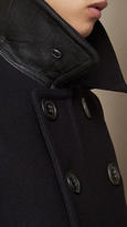 Thumbnail for your product : Burberry Melton Wool Blend Pea Coat