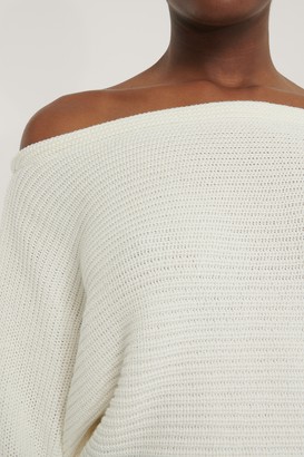 NA-KD Off Shoulder Knitted Sweater