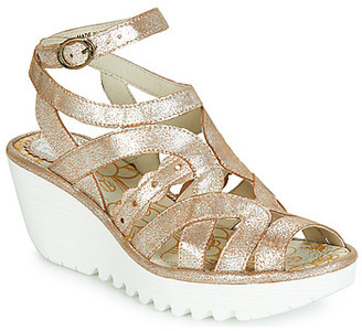 fly london silver sandals