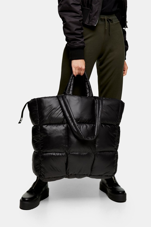 Topshop CASA Black Puffer Bag - ShopStyle