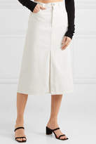 Thumbnail for your product : Gold Sign The A Denim Midi Skirt - White