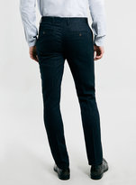 Thumbnail for your product : Topman Navy Tweed Dress Pants