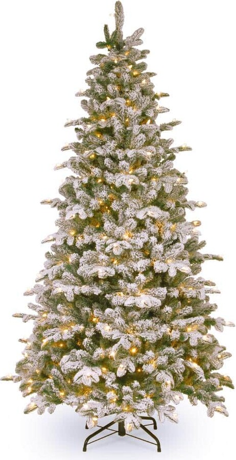 National Tree Company 6-1/2 ft. Feel Real Everest Fir Medium Hinged Tree with 350 Clear Lights