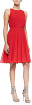 Thumbnail for your product : French Connection Winter Spells Chiffon Fit-And-Flare Dress, Royal Scarlet