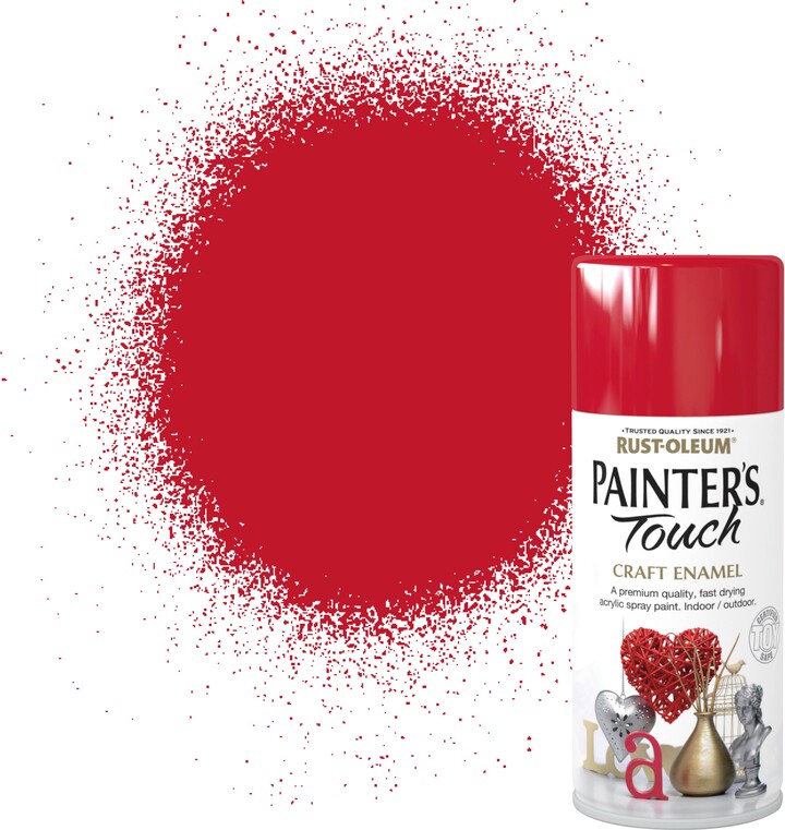 RustOleum Painters Touch Cherry Red Enamel Spray Paint 150ml Red