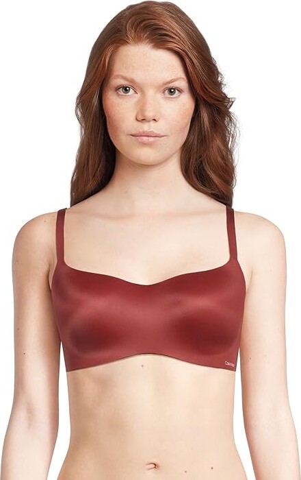 Calvin Klein Underwear Liquid Touch Lightly Lined Scoop Bra QF5681 Women's Bra Syrah : 34A, Nylon/Elastane