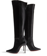 Thumbnail for your product : Christian Louboutin Armurabotta Thigh-High Pointy Red Sole Boot, Black
