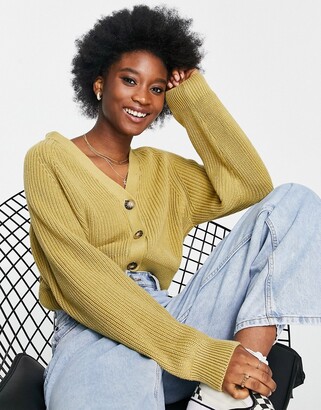 monki ribbed cardigan