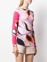 Thumbnail for your product : Pucci Printed Boat Neck Blouse