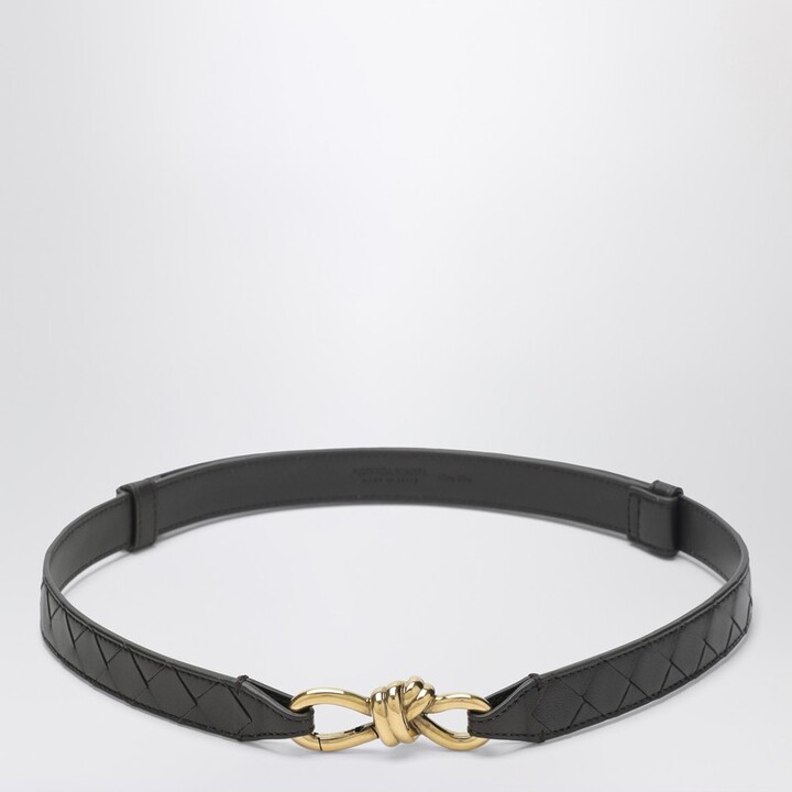Bottega Veneta Andiamo Fondente Intrecciato belt