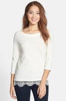 Thumbnail for your product : Lucky Brand Lace Trim Top