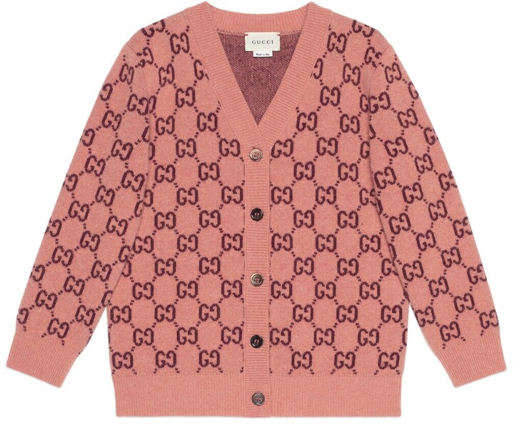 children's gg wool cardigan