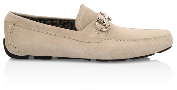 ferragamo suede loafers