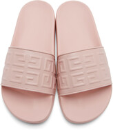 Thumbnail for your product : Givenchy Pink 4G Slide Sandals