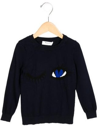 Milly Minis Girls' Intarsia Knit Sweater